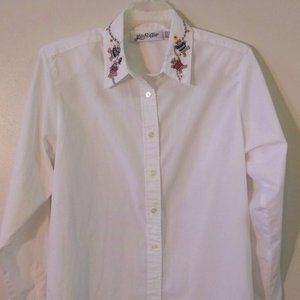Vintage Yves St. Clair Christmas bear blouse - size small